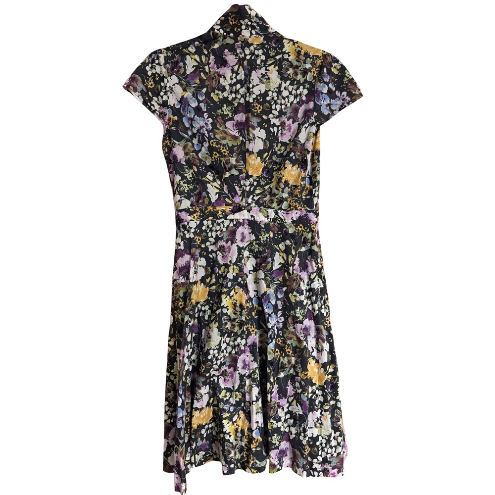 Archerie NYC Women Floral Cotton Button Down Dress Size 4 Made In USA